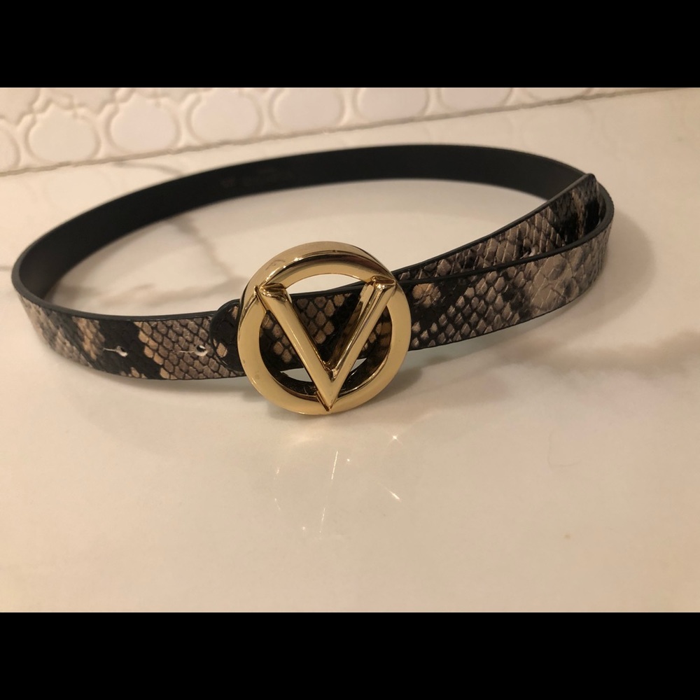 Valentino snake skin belt